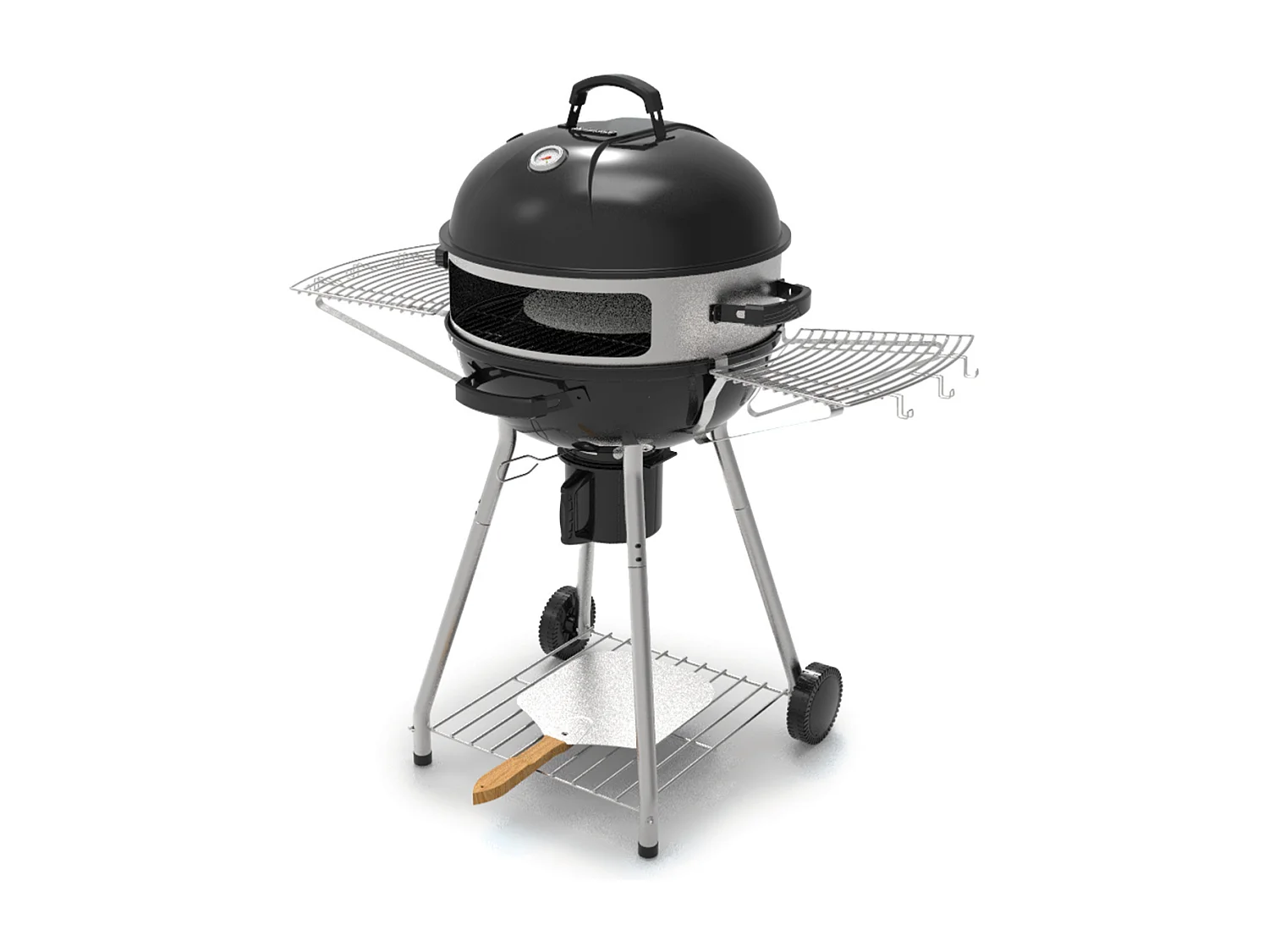 Barbecue au charbon + four à pizza