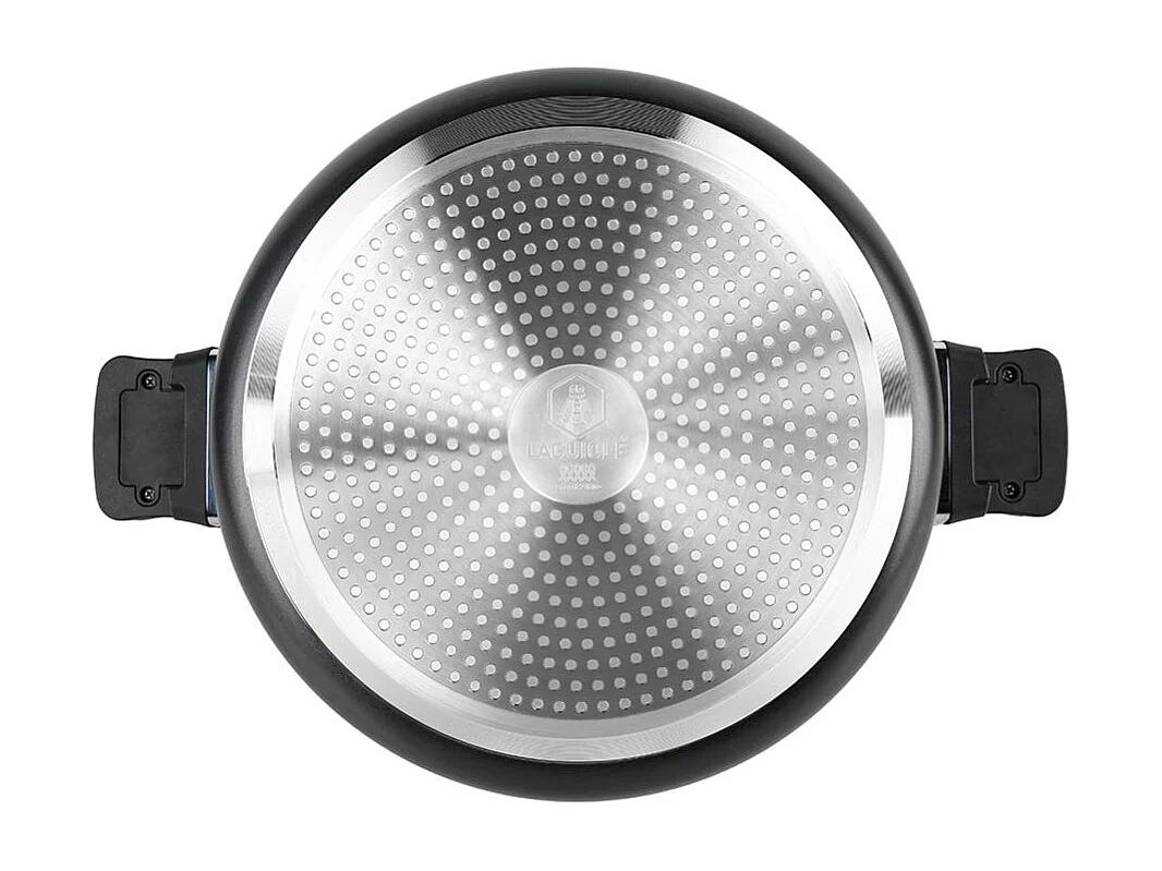 Cuiseur noir 28cm - "Temps de cuisson rapide"