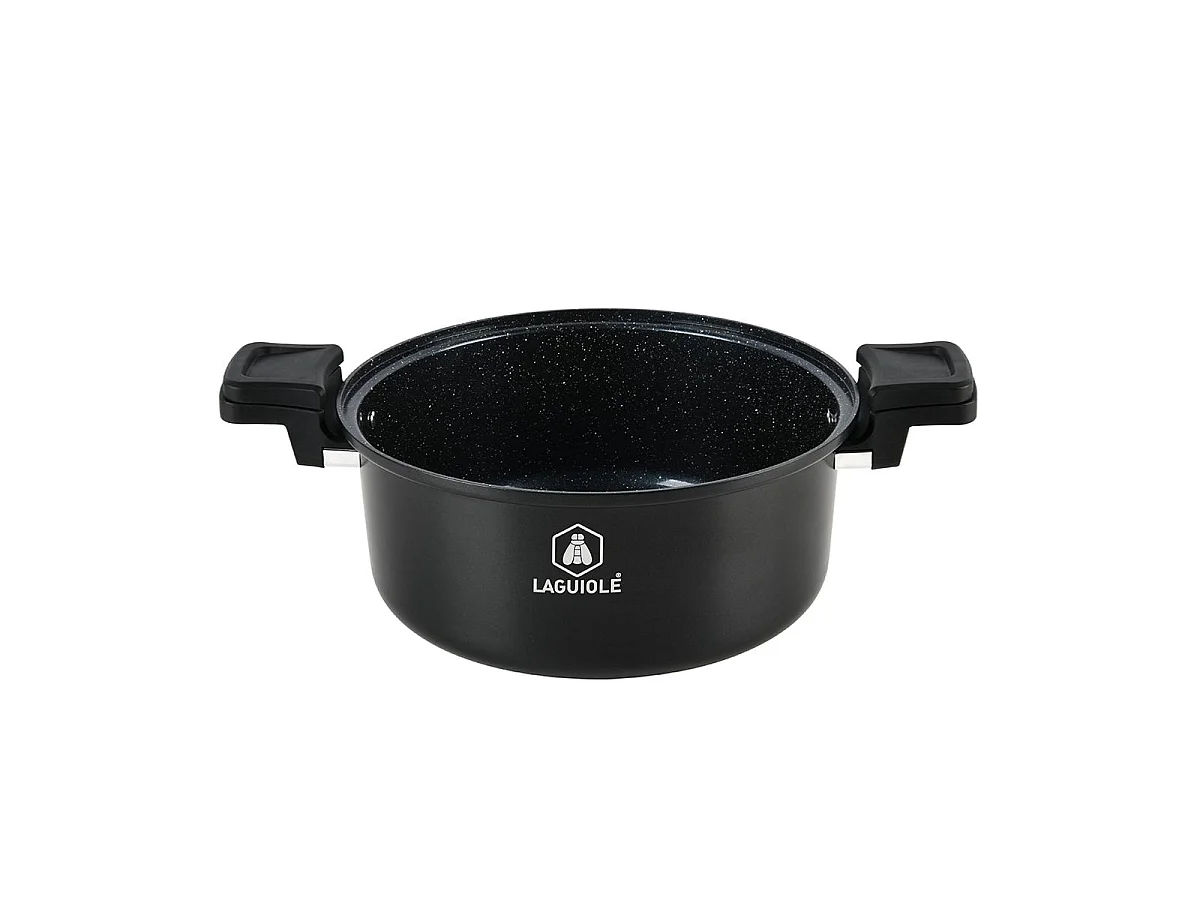 Cuiseur noir 28cm - "Temps de cuisson rapide"