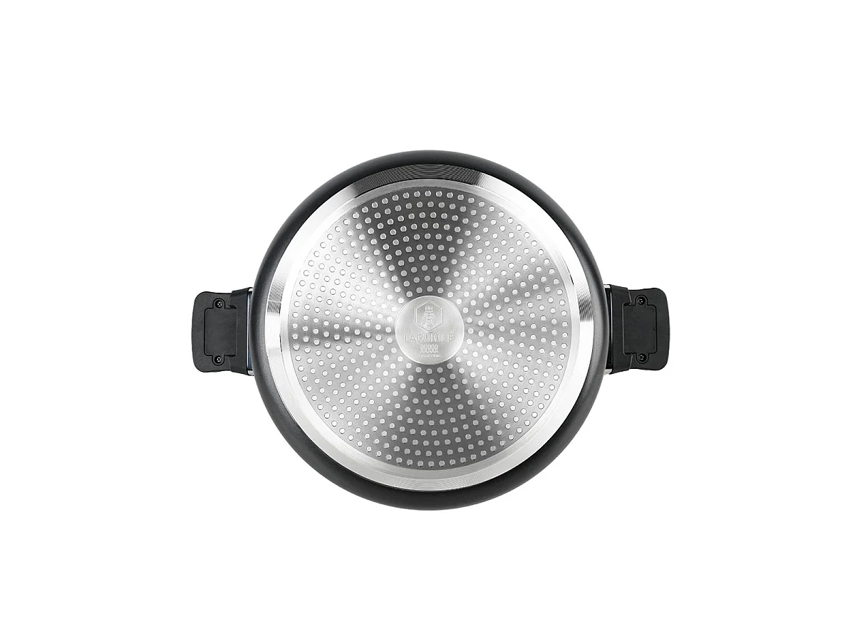Cuiseur noir 28cm - "Temps de cuisson rapide"