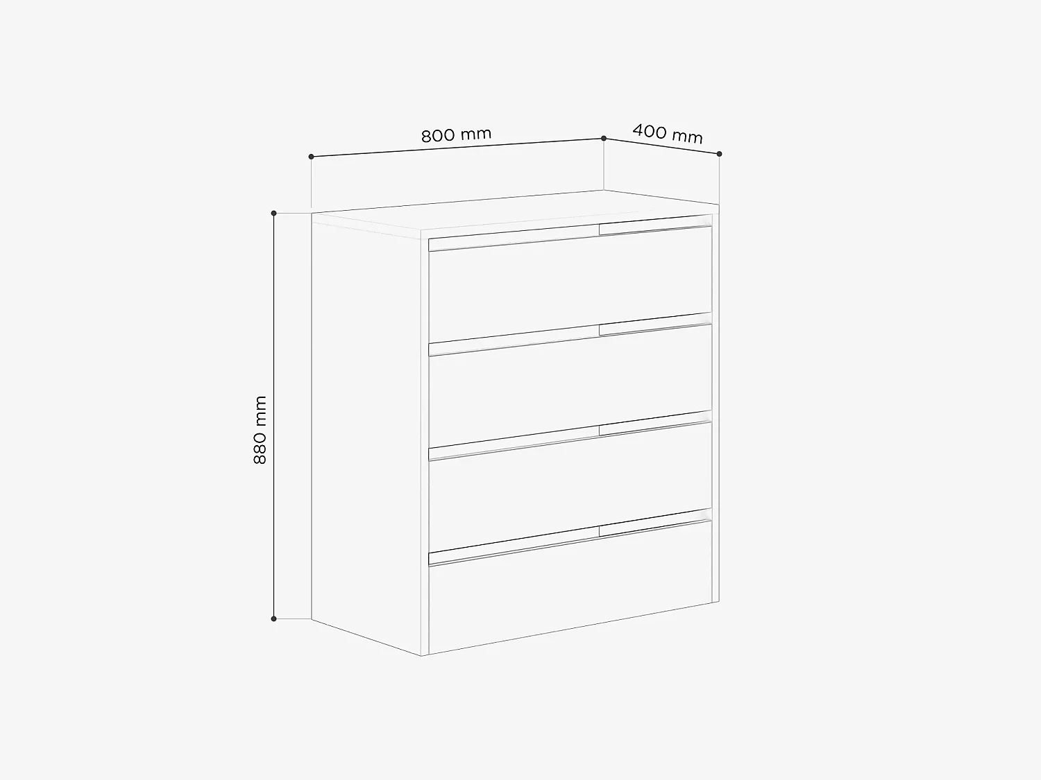 Zapatero de 80 cm – armario para zapatos con 2/4 puertas abatibles, cómoda de entrada, almacenamiento para hasta 16 pares