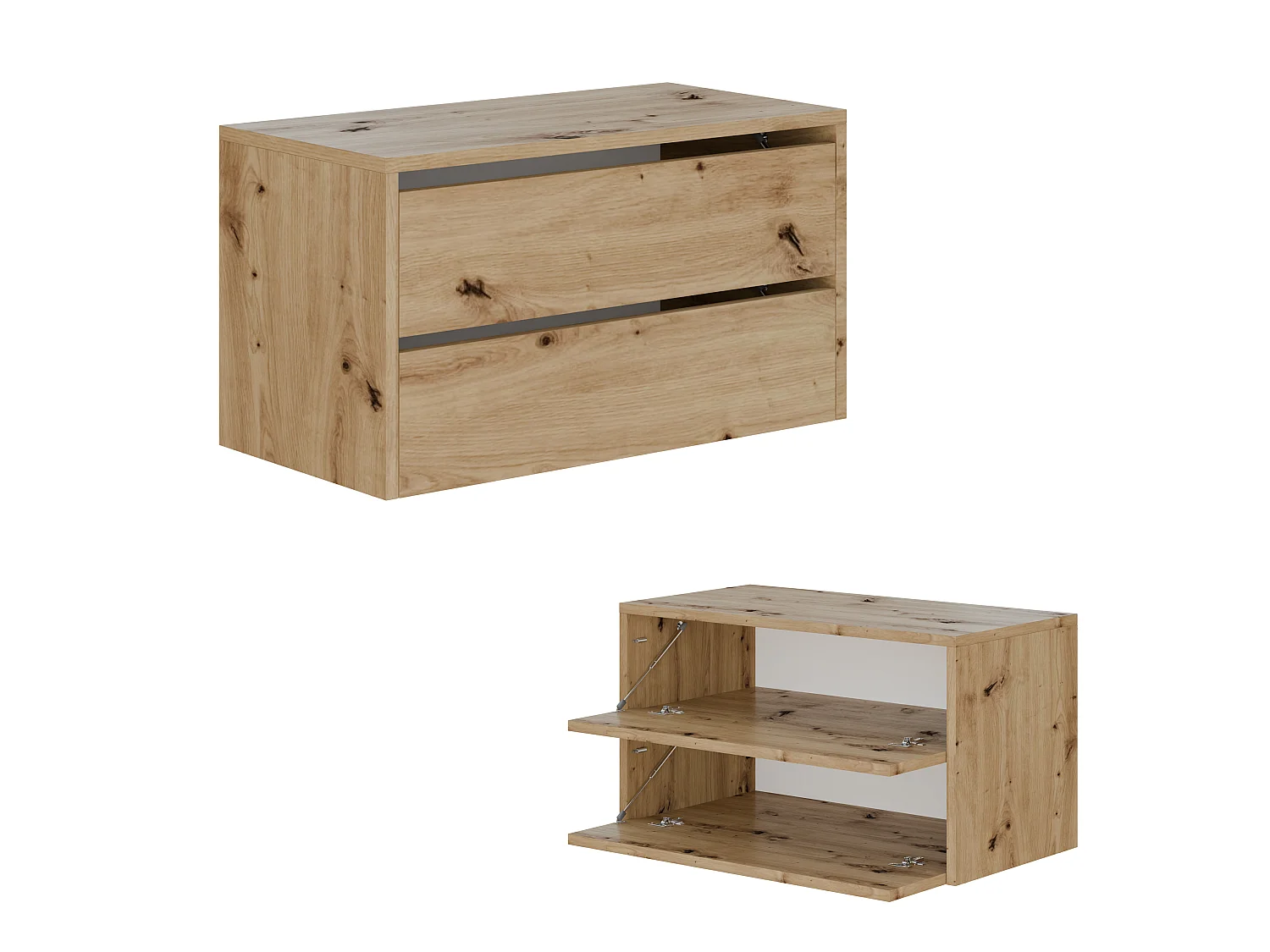 Meuble à chaussures 80 cm – armoire à chaussures avec 2/4 abattants, commode pour l’entrée, rangement jusqu’à 16 paires