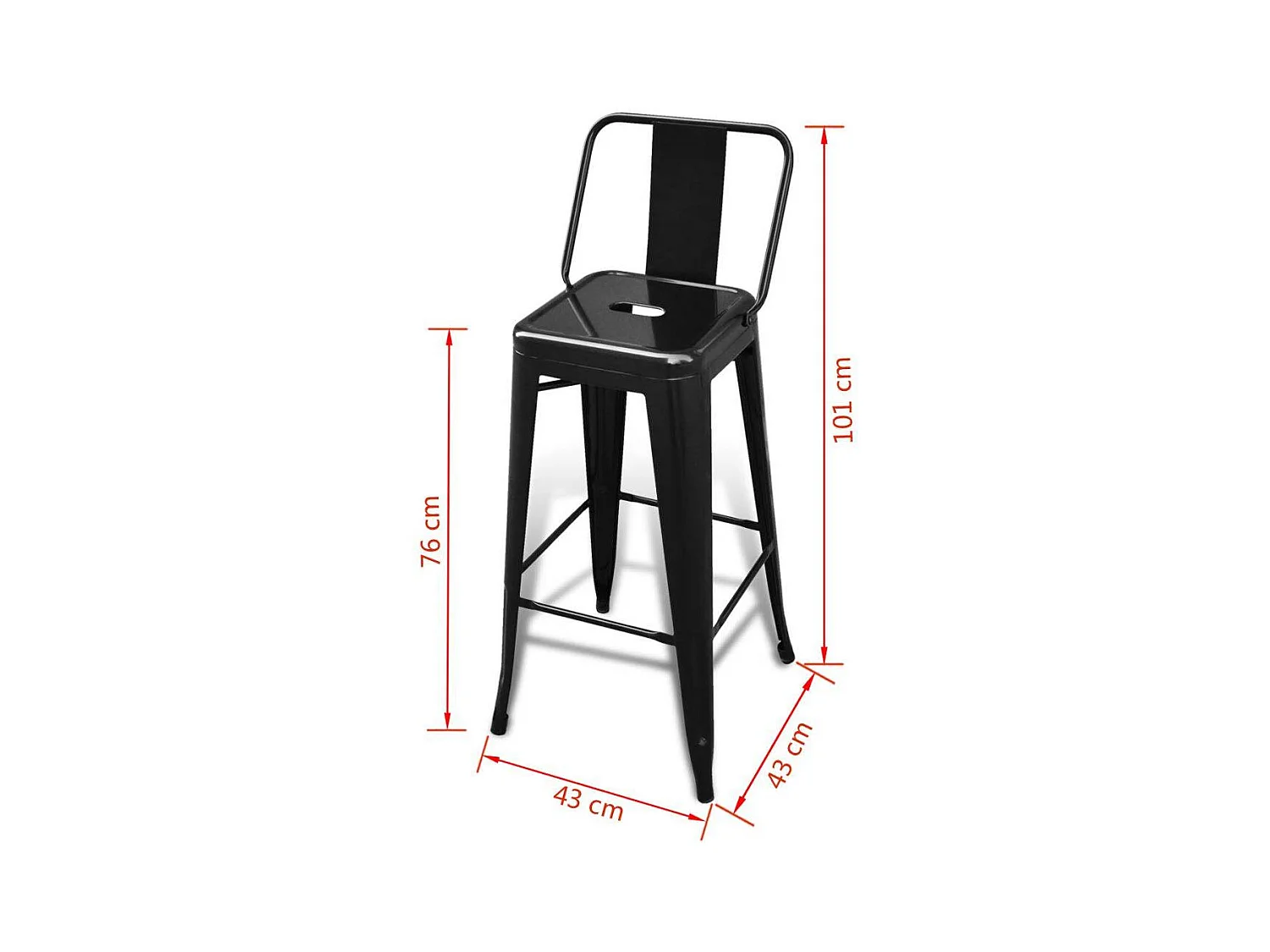Baakel barkrukken (set van 2)