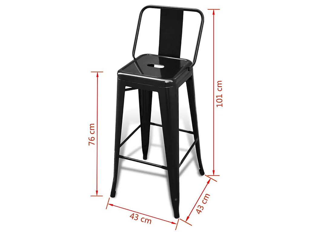 Baakel barkrukken (set van 2)