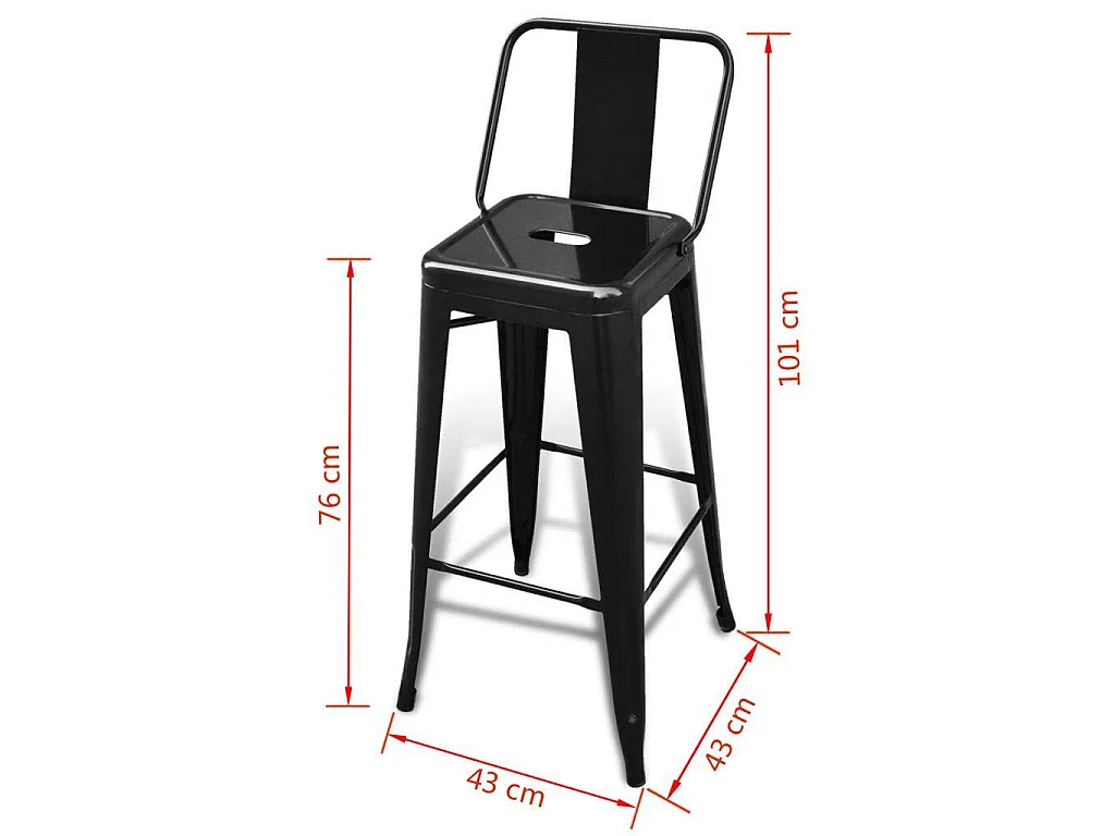 Baakel barkrukken (set van 2)