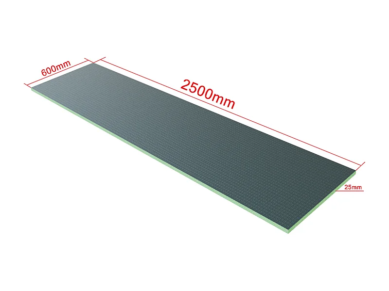 AICA 2500x600x25mm XPS Tile Backer Board, placa de isolamento à prova d'água, painel de construção