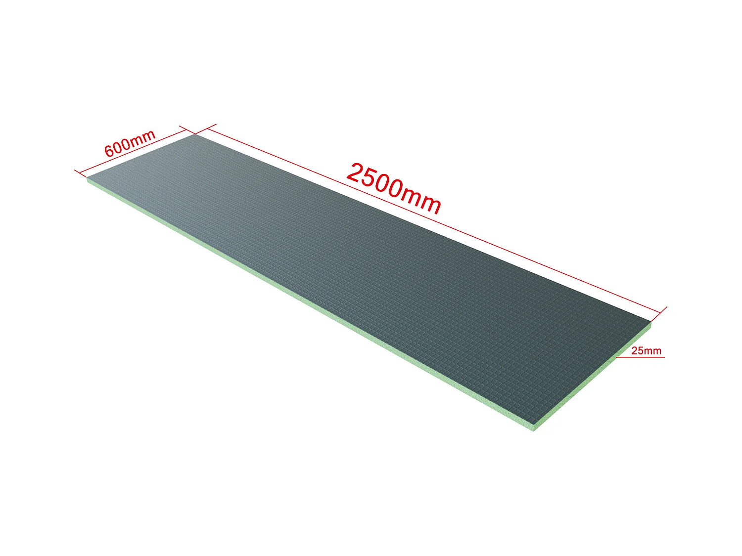AICA 2500x600x25mm XPS Tile Backer Board, placa de isolamento à prova d'água, painel de construção