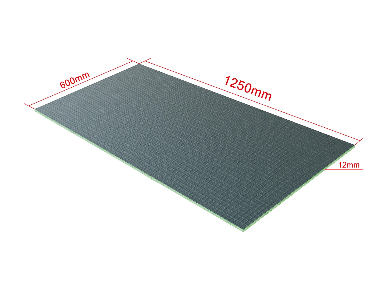 AICA XPS Tile Backer Board, placa de isolamento à prova d'água, painel de construção, 1250x600x12mm; 5 peças/conjunto