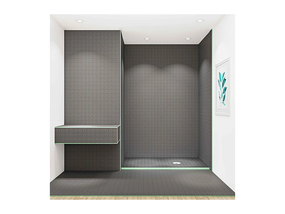 AICA XPS Tile Backer Board, placa de isolamento à prova d'água, painel de construção, 1250x600x12mm; 4 peças/conjunto