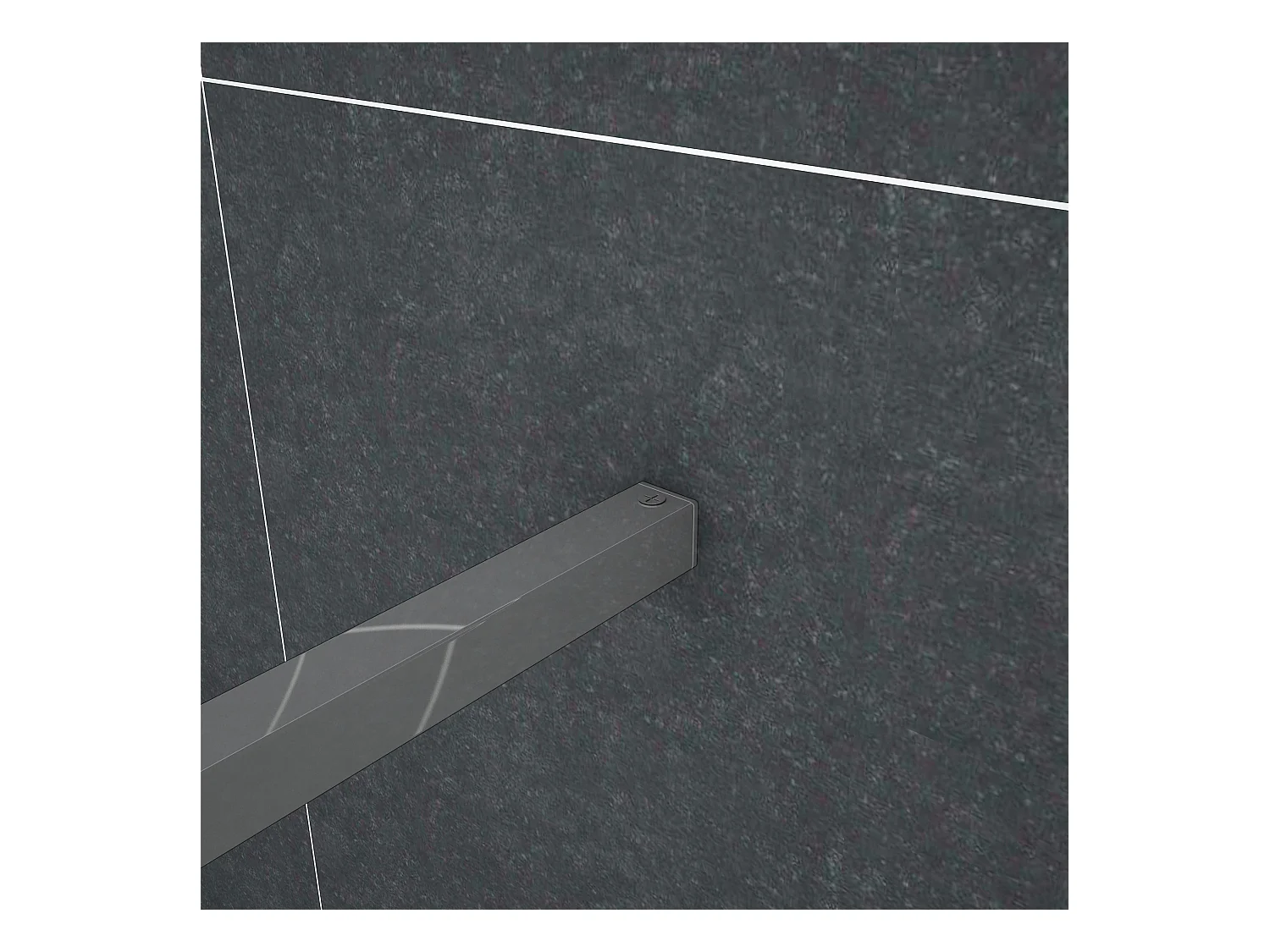 Inloopdouche-douchewand-walk in 8mm NANO EasyClean veiligheidsglas，80x200cm+F-vorm: 90 Stabilisatiestang,glanzend chroom profiel