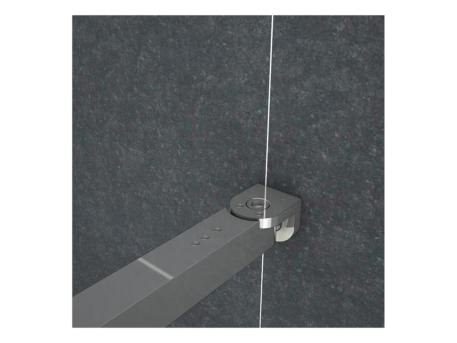 Inloopdouche-douchewand-walk in 8mm NANO EasyClean veiligheidsglas，70x200cm+73-120cm Stabilisatiestang,glanzend chroom profiel