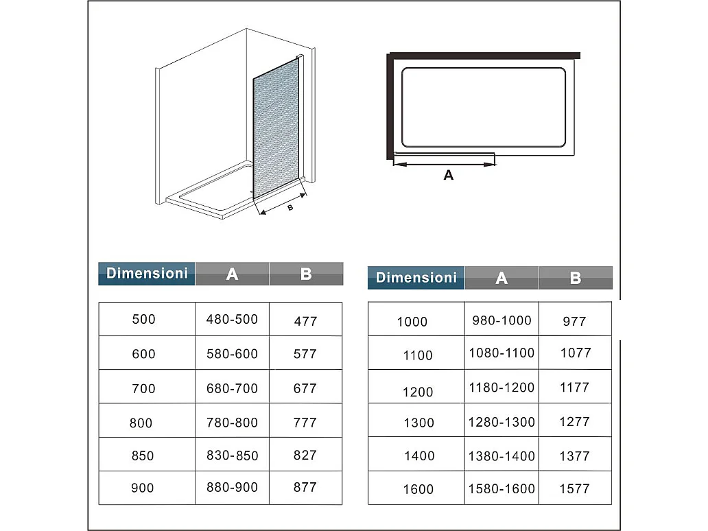 Inloopdouche met zwarte beschermfolie,90x200cm hoog,8mm EasyClean veiligheidsglas,glanzend chroom profiel