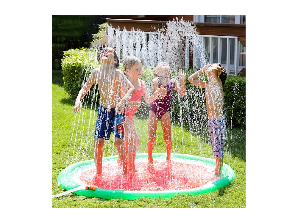 Matelas de piscine pour bébé, Tapis de jeu 170CM - Tapis d'arrosage jouet aquatique pour jardin