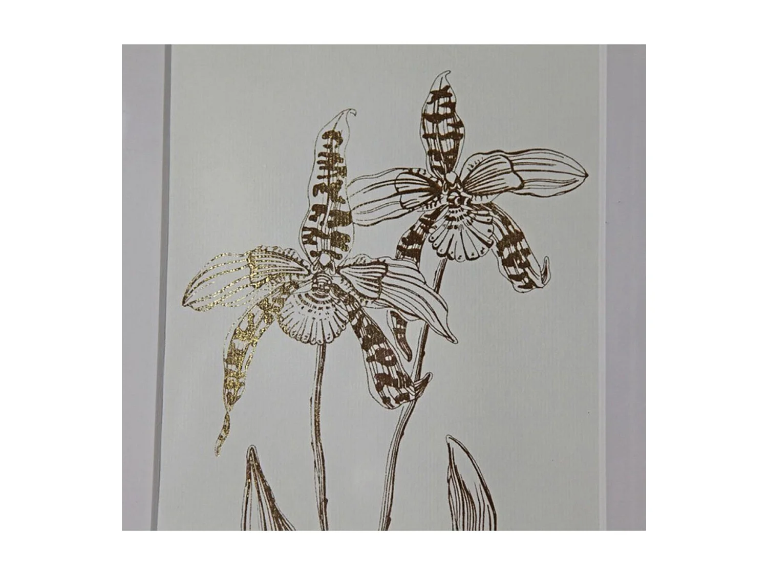 Tableau décoratif feuilles dorées (set de 2) Bois Or - Chic Interior's