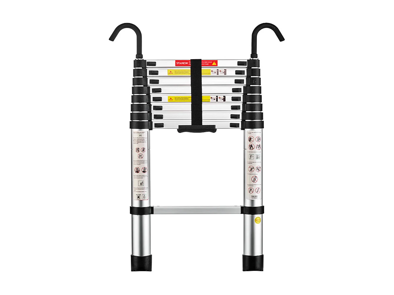 Échelle télescopique pliante DIY de 2,6 m en aluminium, charge max. 150 kg
