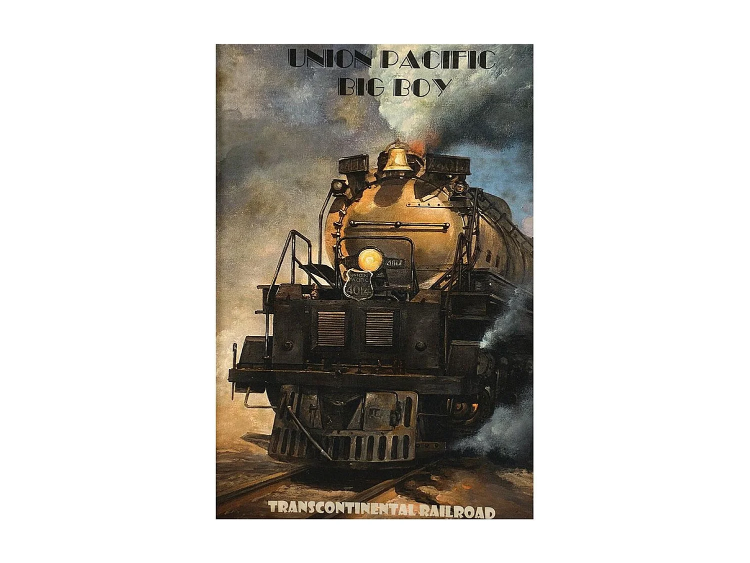 Gravure locomotive Bois Noir - Indus Interior's