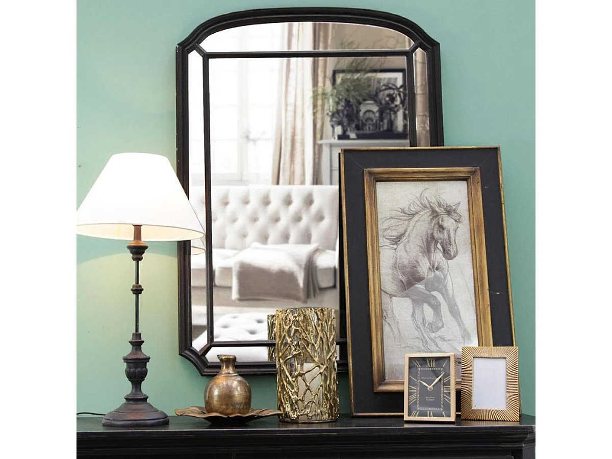 Tableau dessin cheval Bois Noir - Interior's