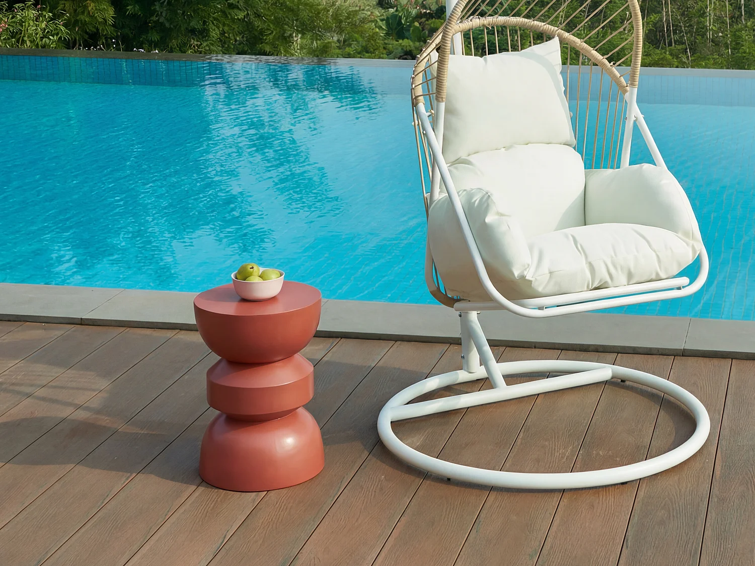 Tavolino da giardino in metallo Terracotta - TOQO di MYLIA