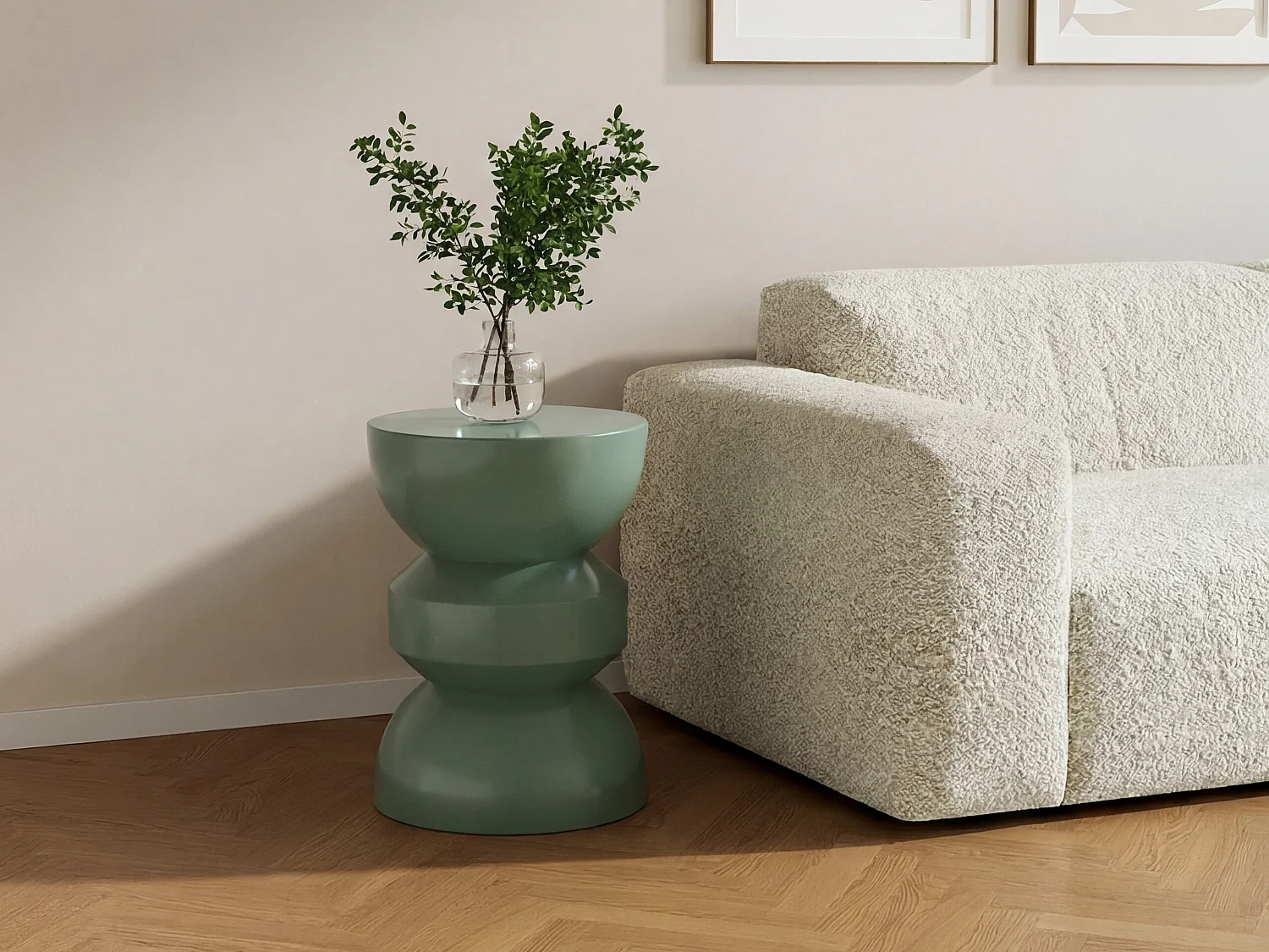 Tavolino da giardino in metallo Verde mandorla - TOQO di MYLIA