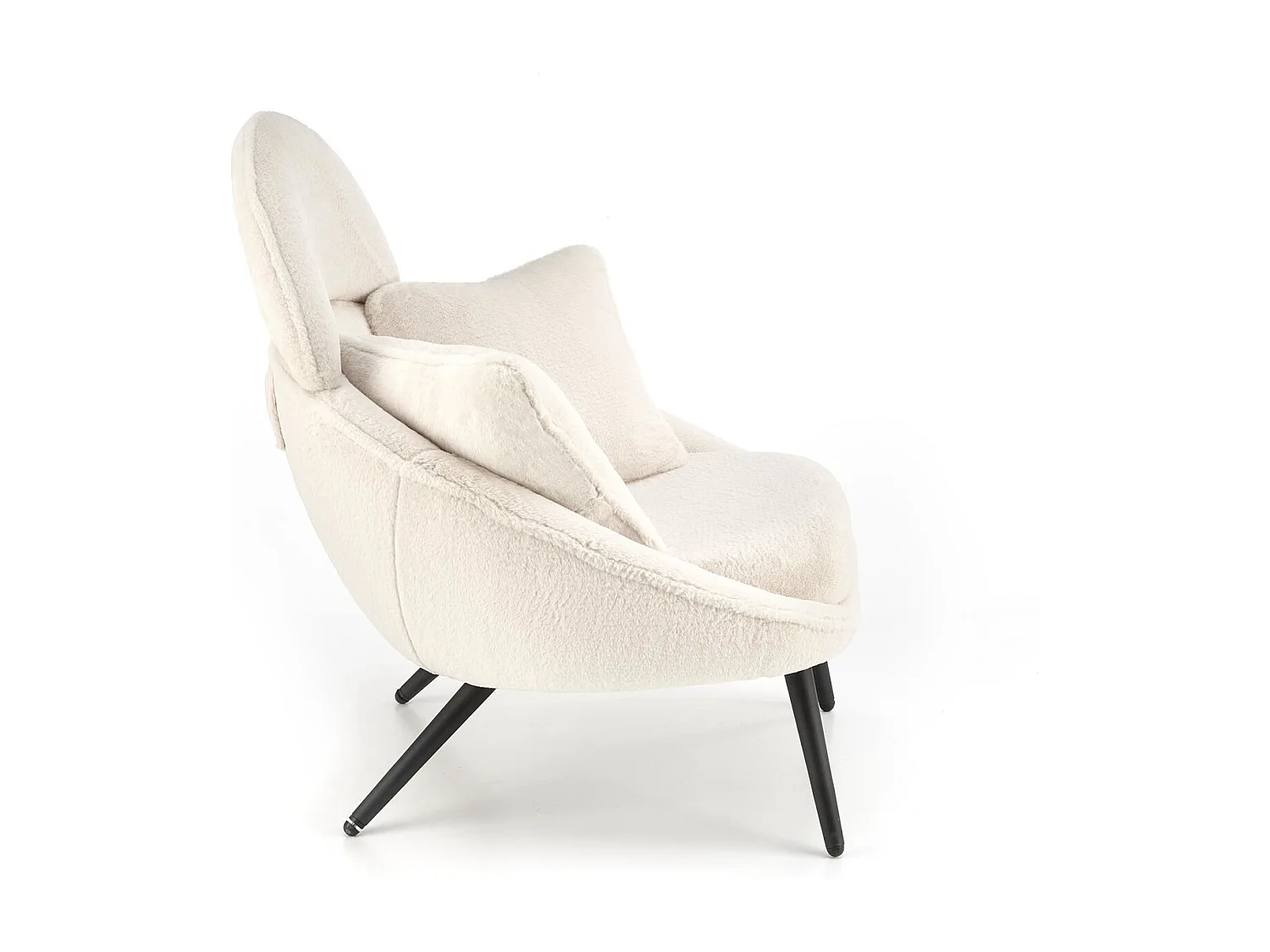 Poltrona Mary/rivestimento in tessuto/cuscino/Beige