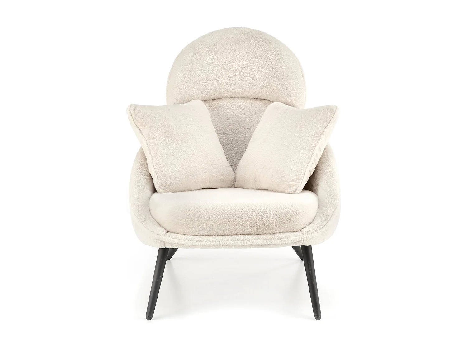 Poltrona Mary/rivestimento in tessuto/cuscino/Beige