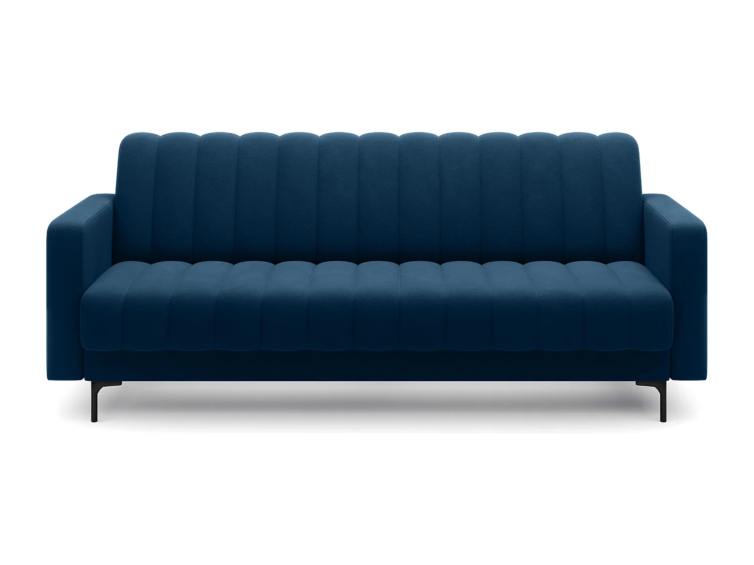 Canapé lit ROMY – Design moderne avec coffre de rangement intégré-Bleu