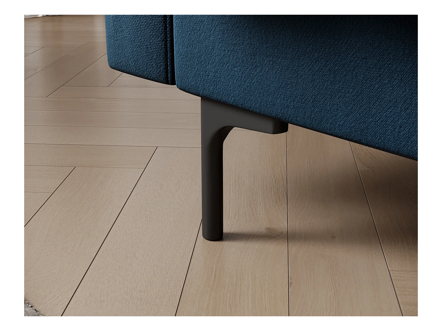 Canapé lit ROMY – Design moderne avec coffre de rangement intégré-Bleu