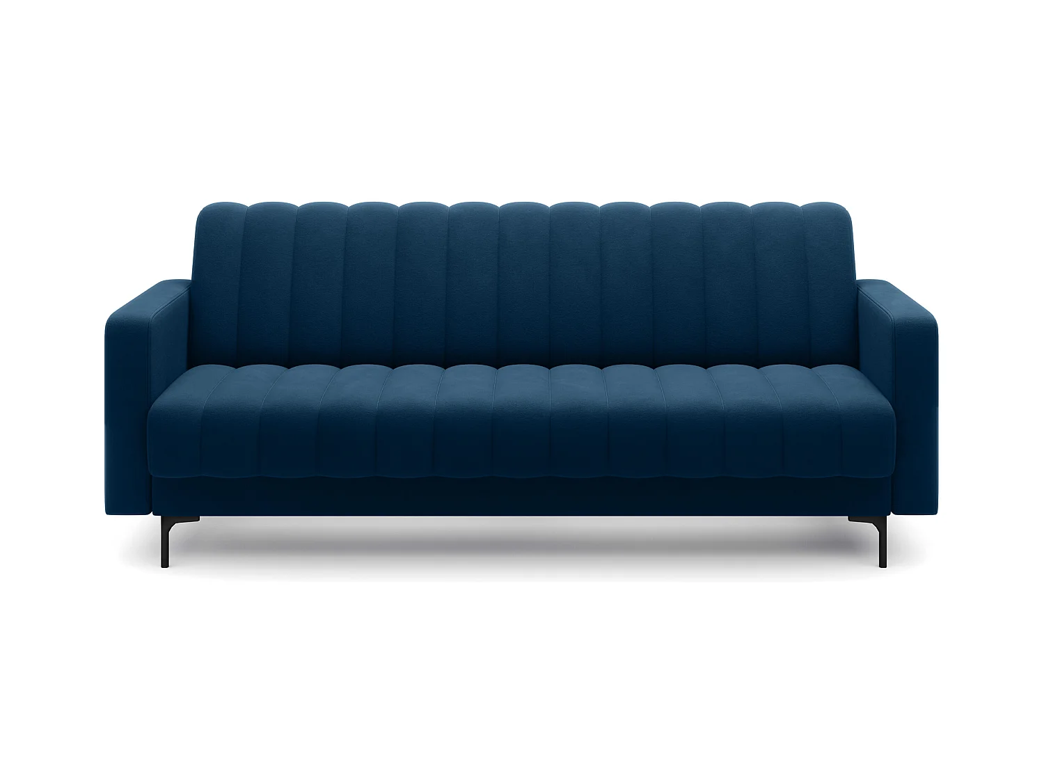 Canapé lit ROMY – Design moderne avec coffre de rangement intégré-Bleu