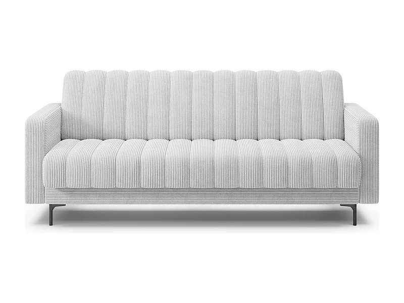 Canapé lit ROMY – Design moderne avec coffre de rangement intégré-Blanc