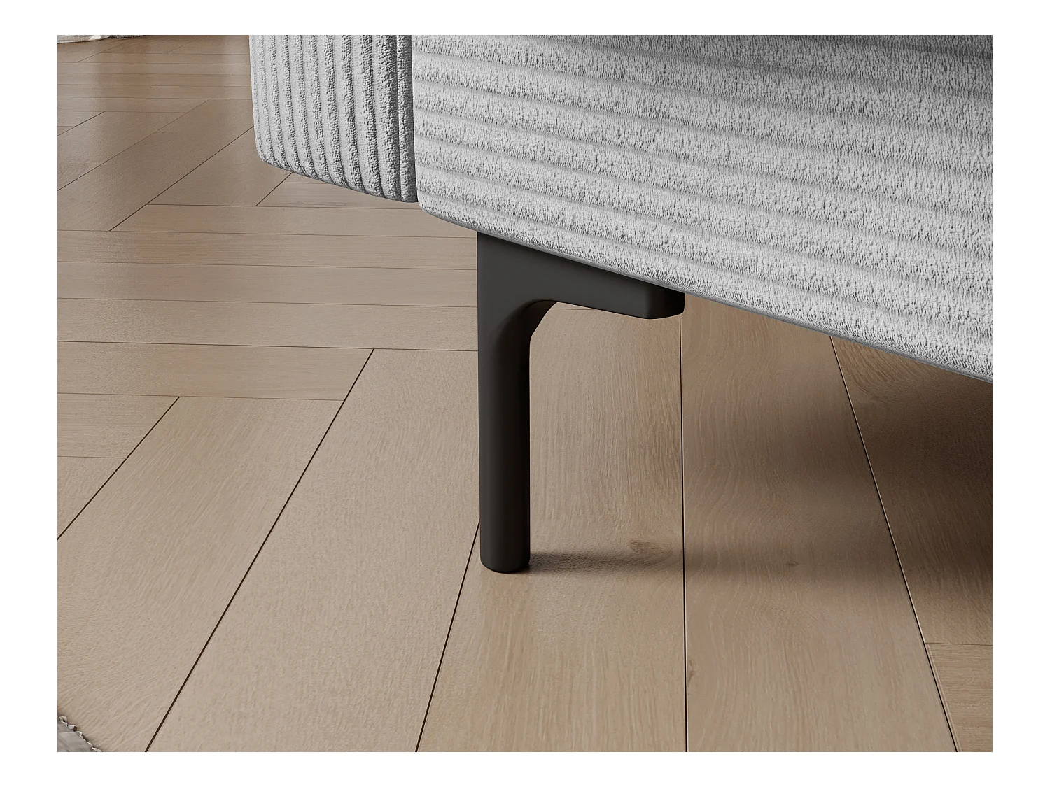 Canapé lit ROMY – Design moderne avec coffre de rangement intégré-Blanc