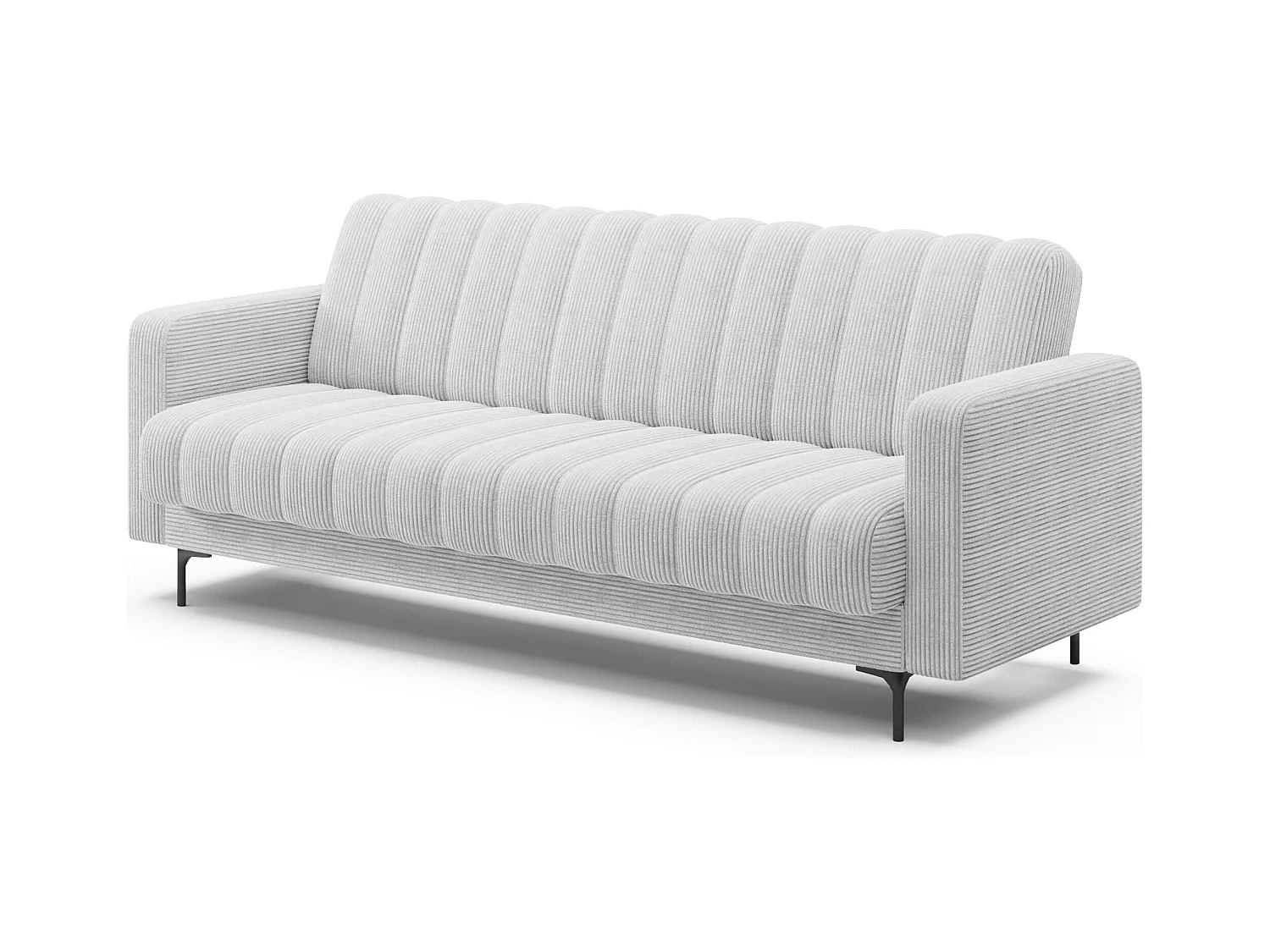 Canapé lit ROMY – Design moderne avec coffre de rangement intégré-Blanc