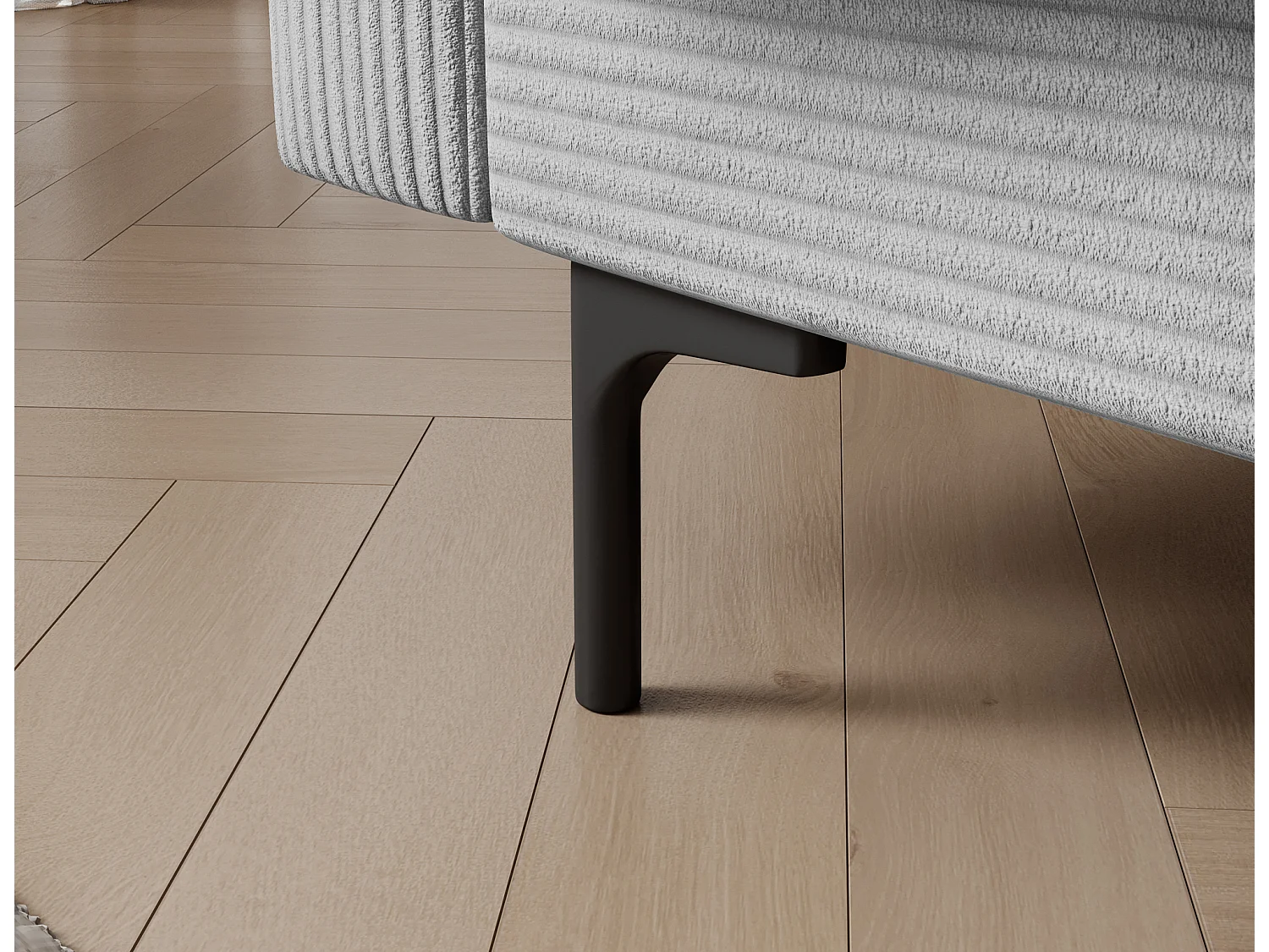 Canapé lit ROMY – Design moderne avec coffre de rangement intégré-Blanc