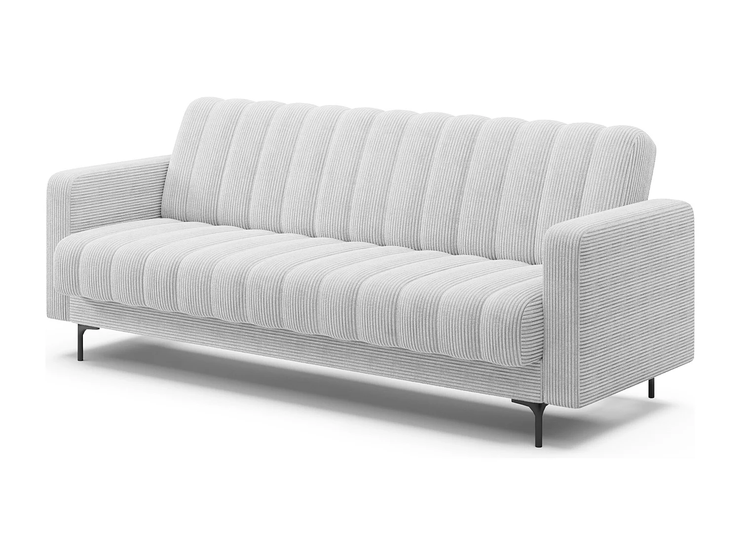 Canapé lit ROMY – Design moderne avec coffre de rangement intégré-Blanc