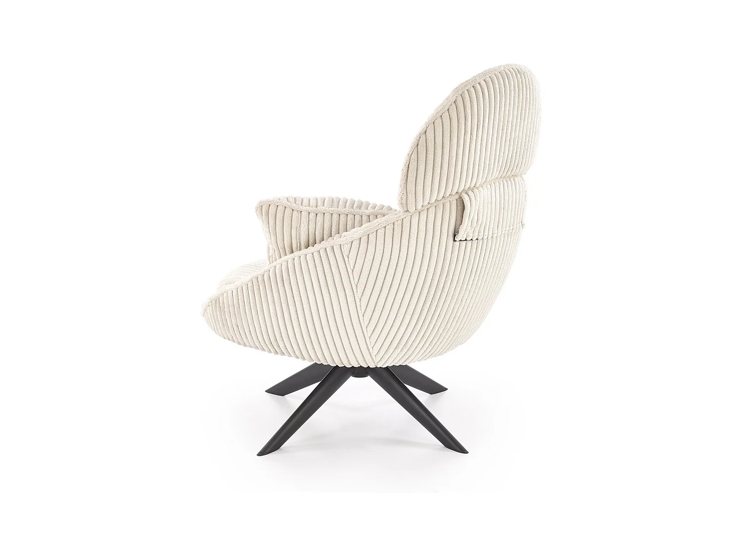 Fauteuil Merry/revêtement tissu/coussin/Beige