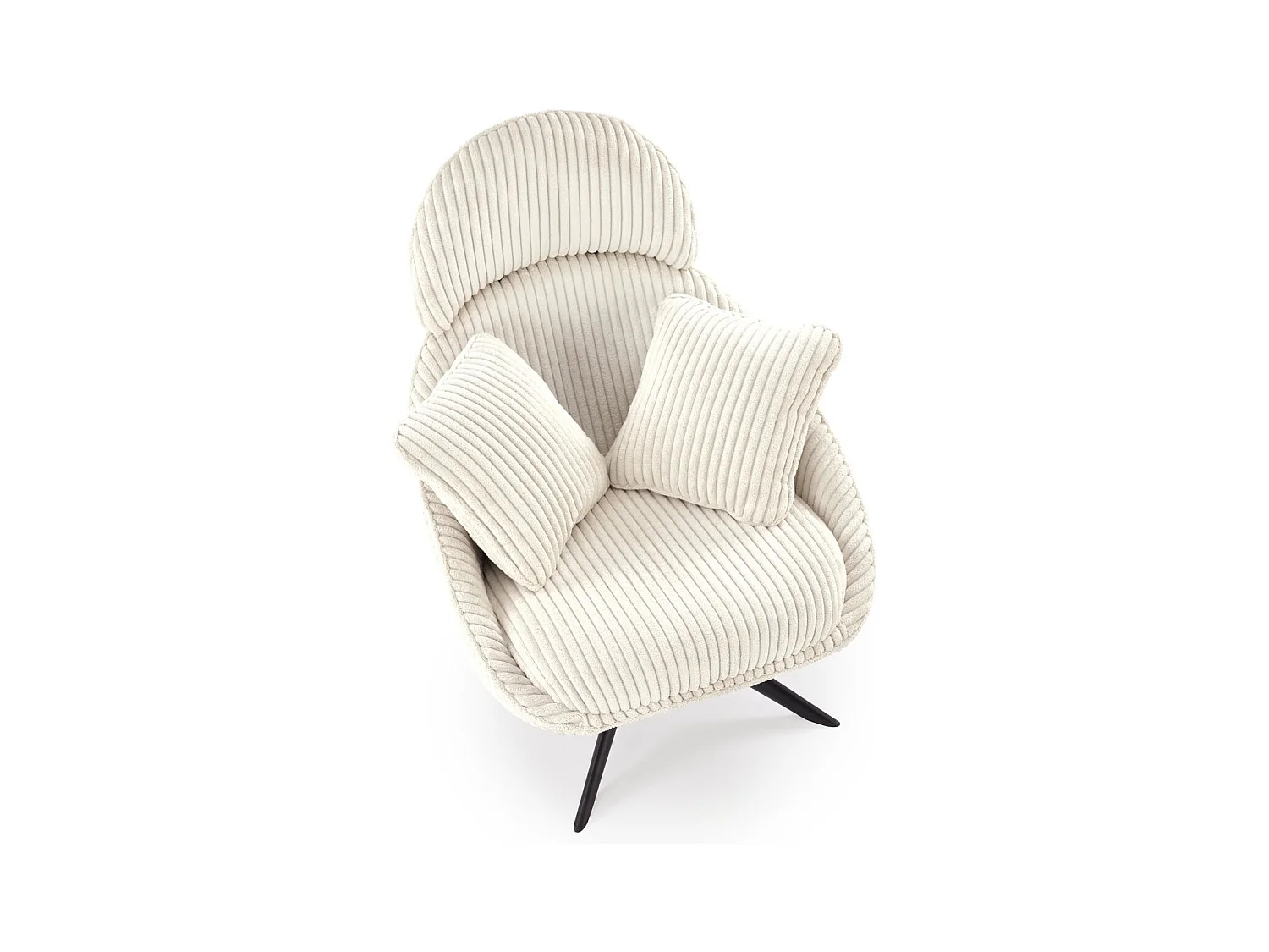 Fauteuil Merry/revêtement tissu/coussin/Beige