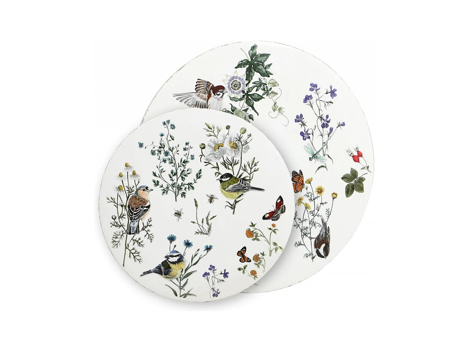 Tableau duo disques champêtres Bois Multicolore - Campagne Interior's