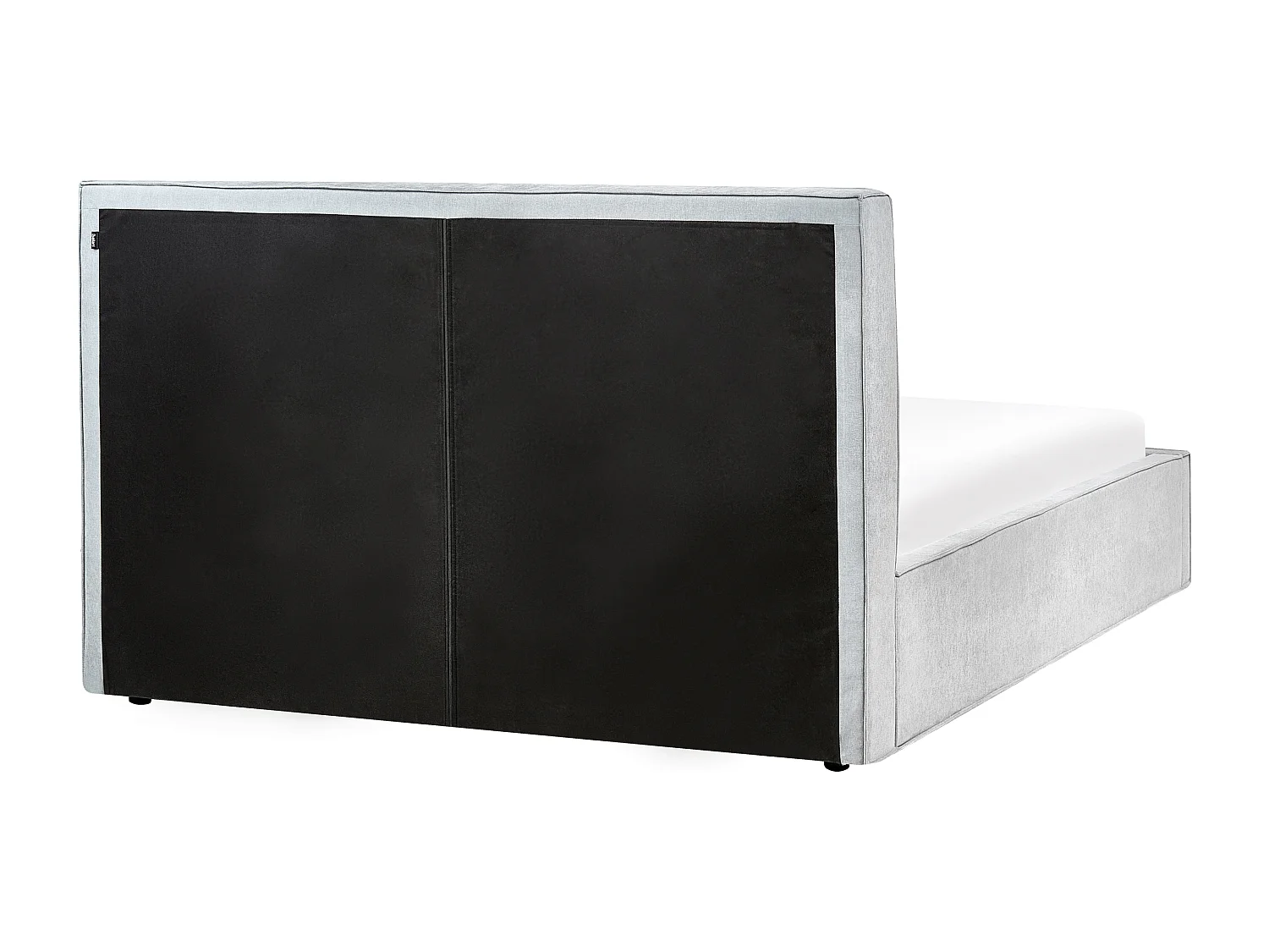 Lit ottoman Tissu MOISSAC 160 x 200 cm Bleu clair