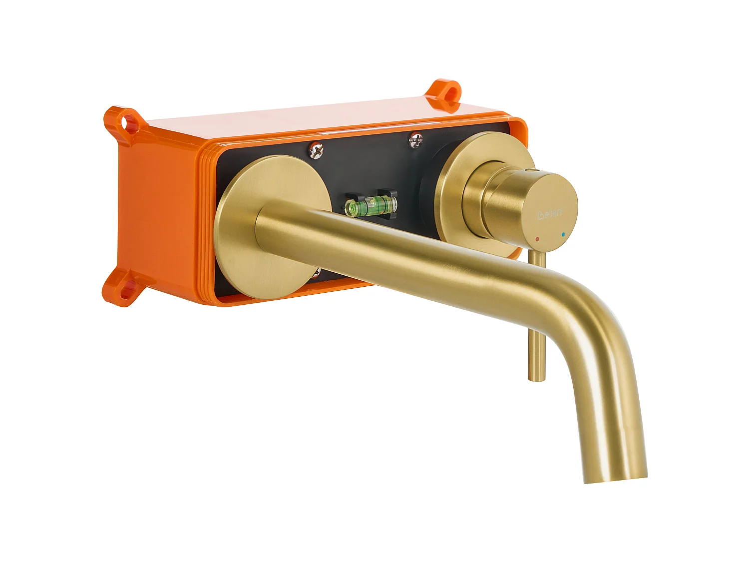 Wall Mounted Basin Mixer Tap TRAFUL Brass Gold