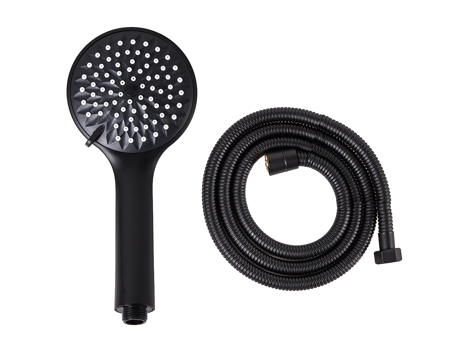 Kit de pommeau de douche avec tuyau flexible TARMA 4 modes Noir