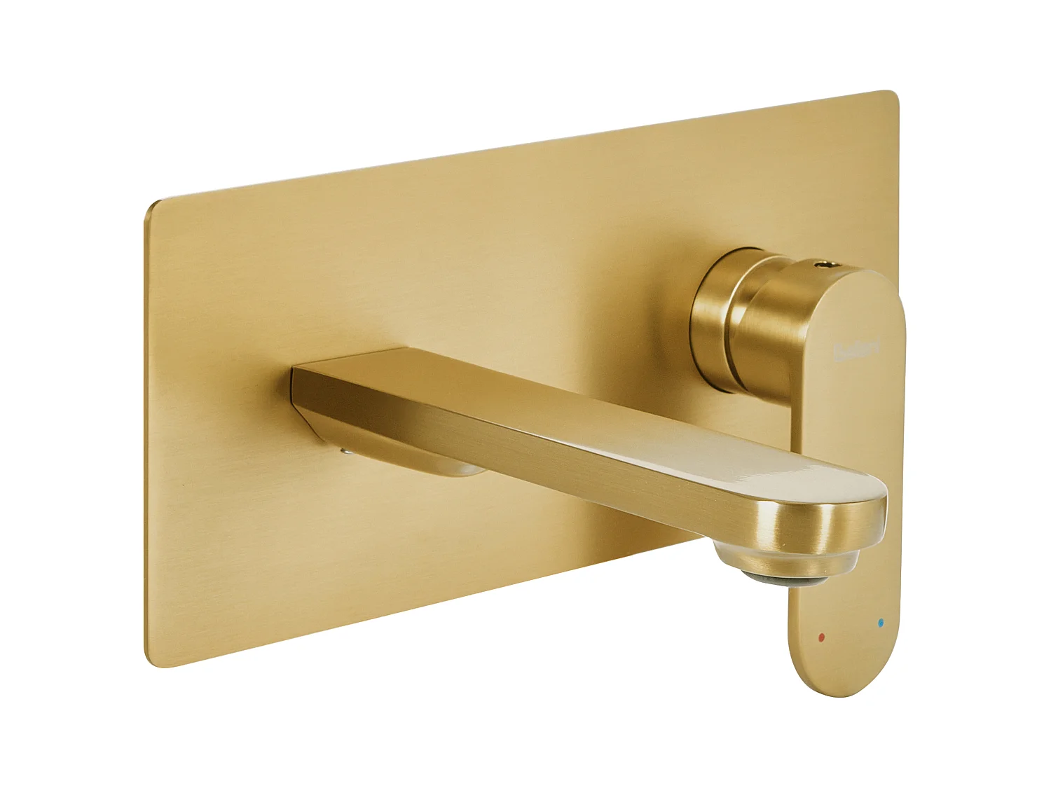 Robinet de lavabo mural CHUNGARA Laiton Doré