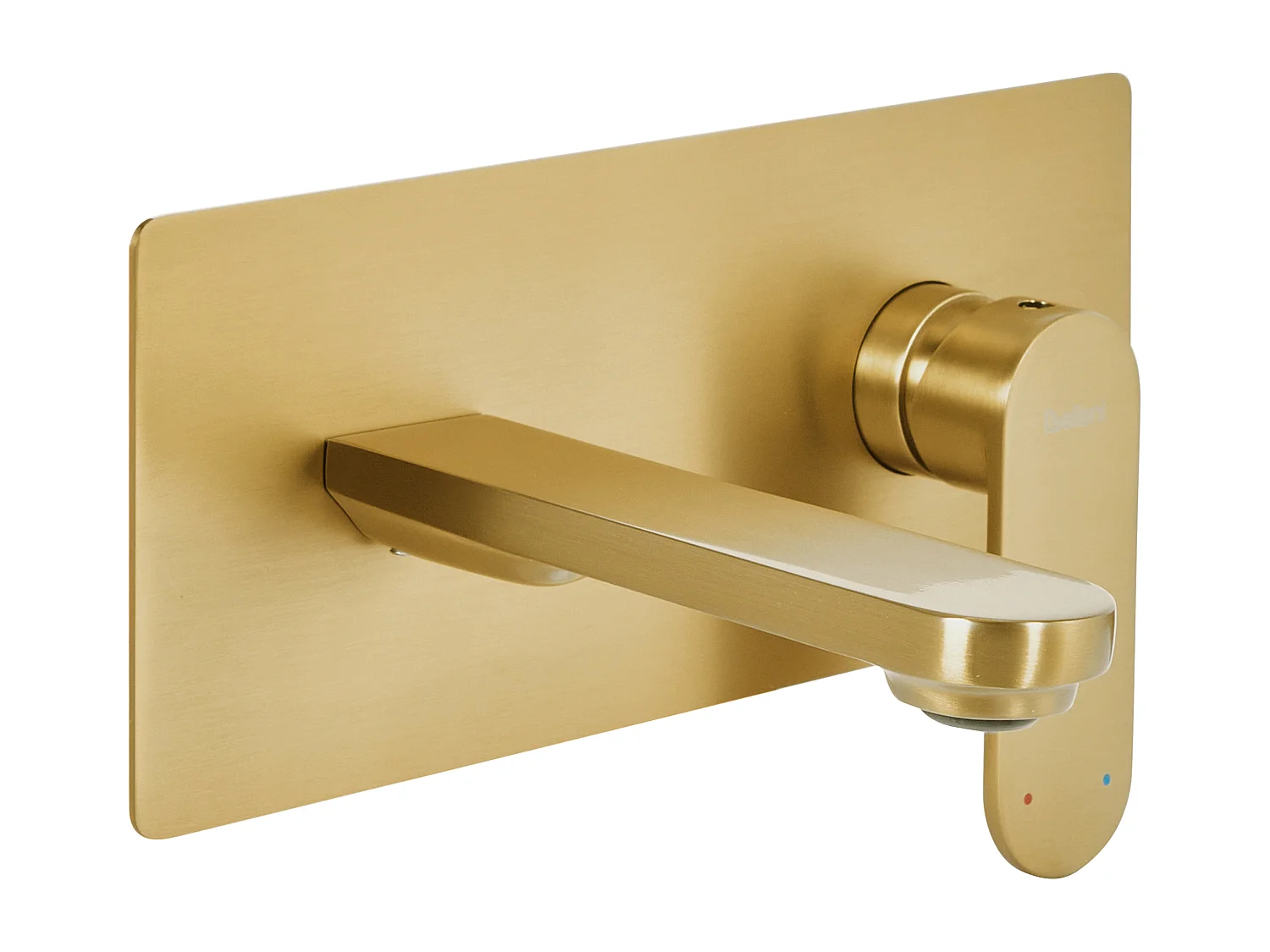 Robinet de lavabo mural CHUNGARA Laiton Doré