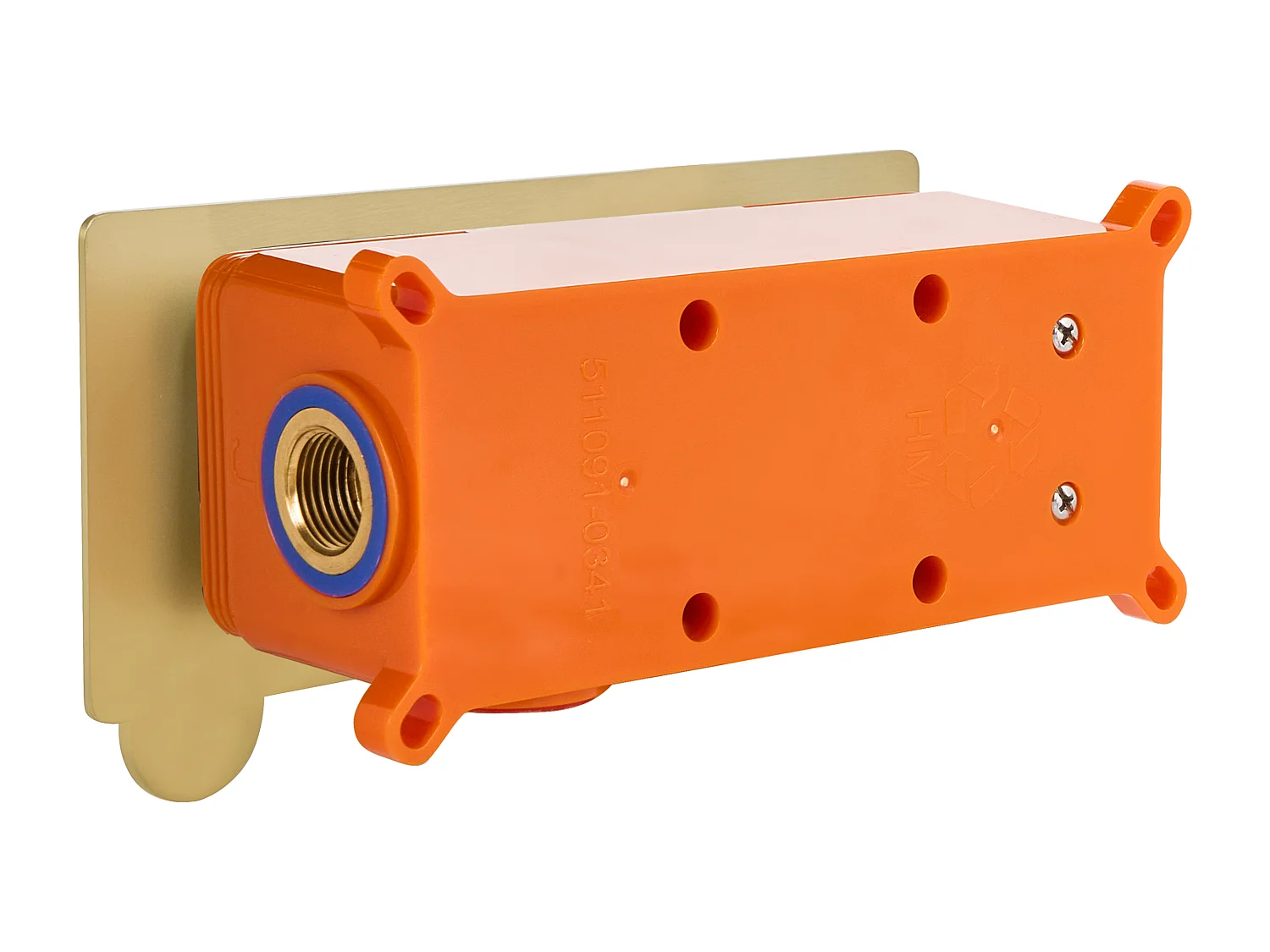 Robinet de lavabo mural CHUNGARA Laiton Doré