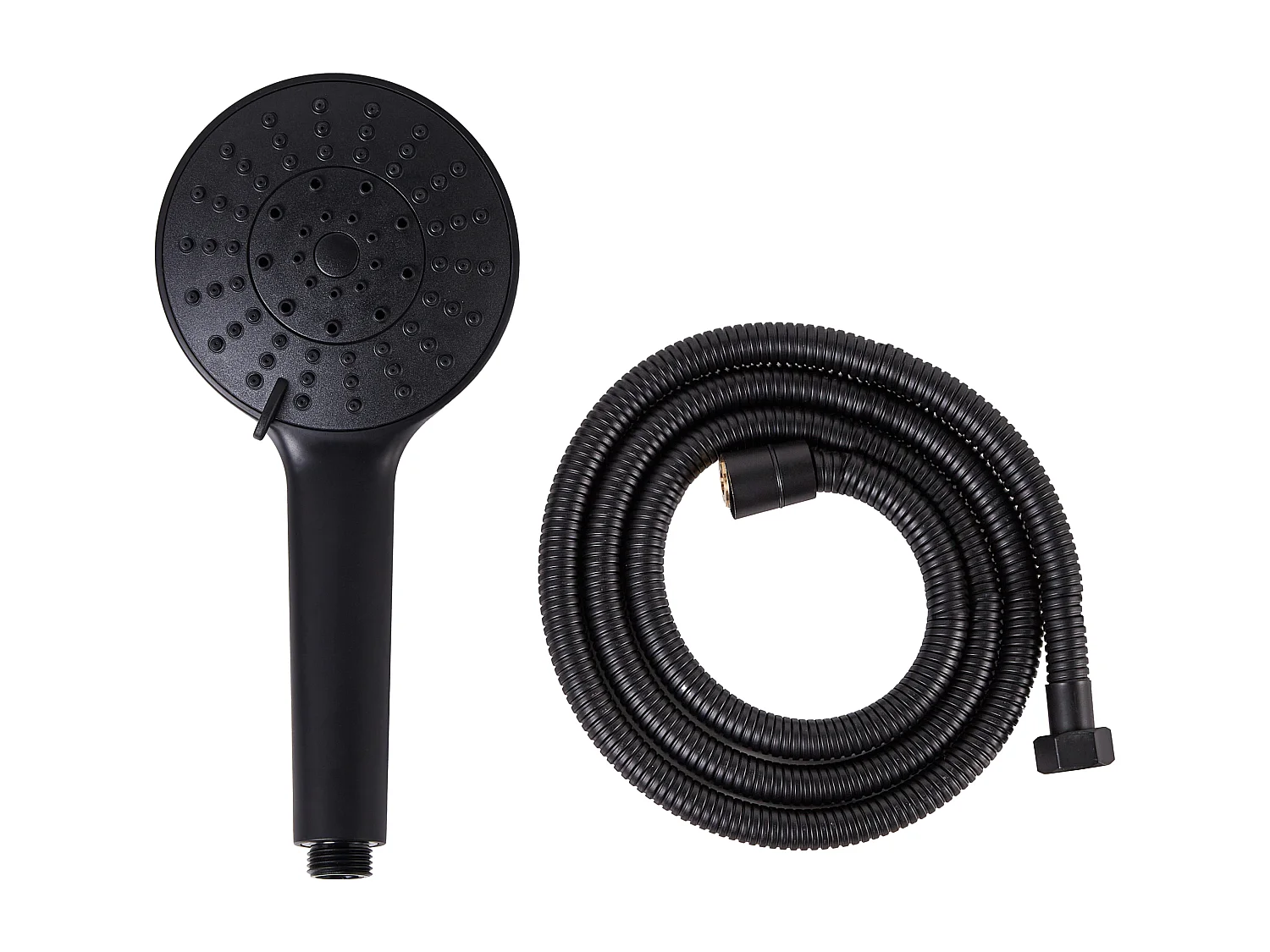 Kit de pommeau de douche avec tuyau flexible UCHIZA 5 modes Noir