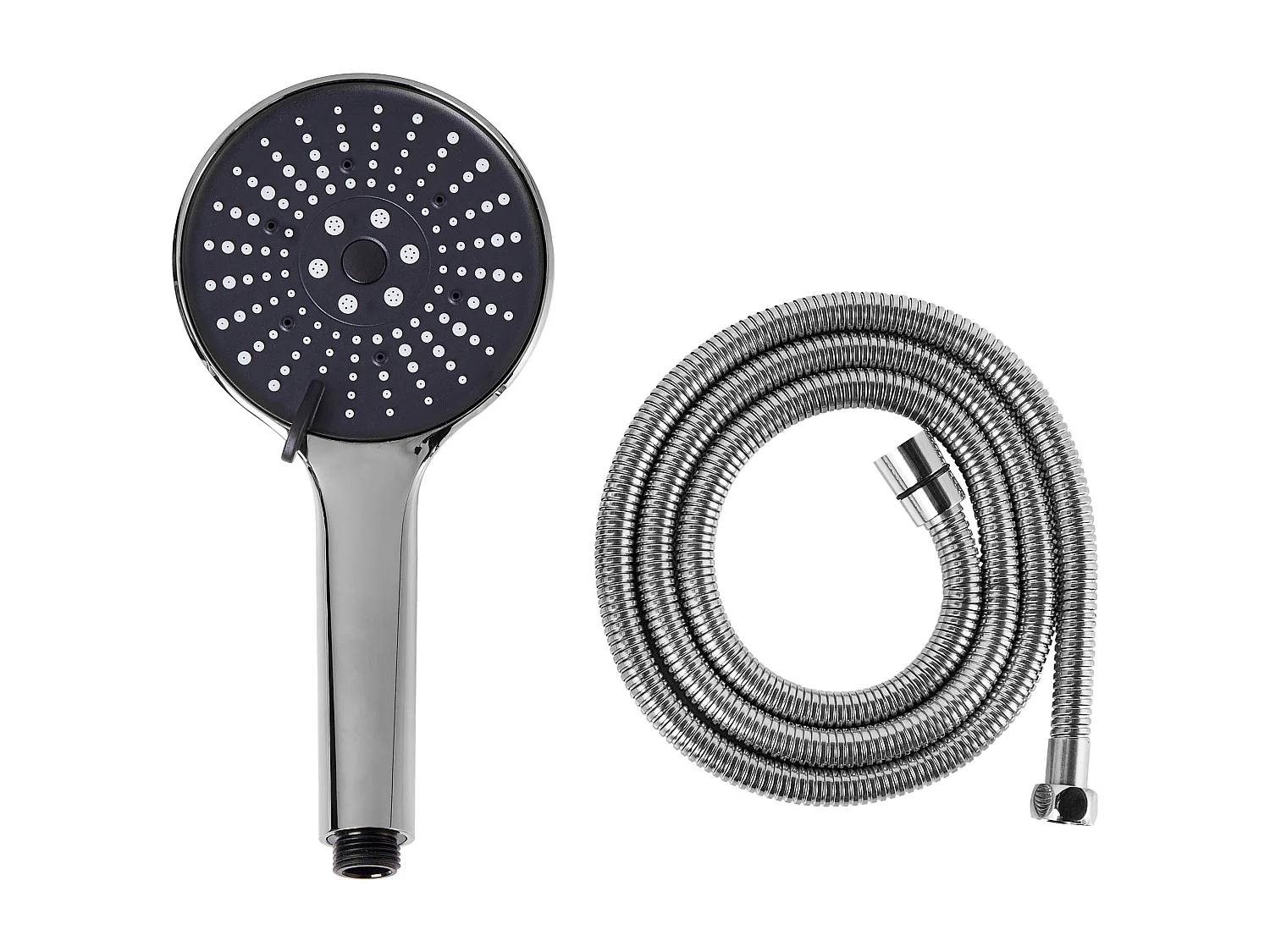 Kit de pommeau de douche avec tuyau flexible MAPIRI 6 modes Argenté