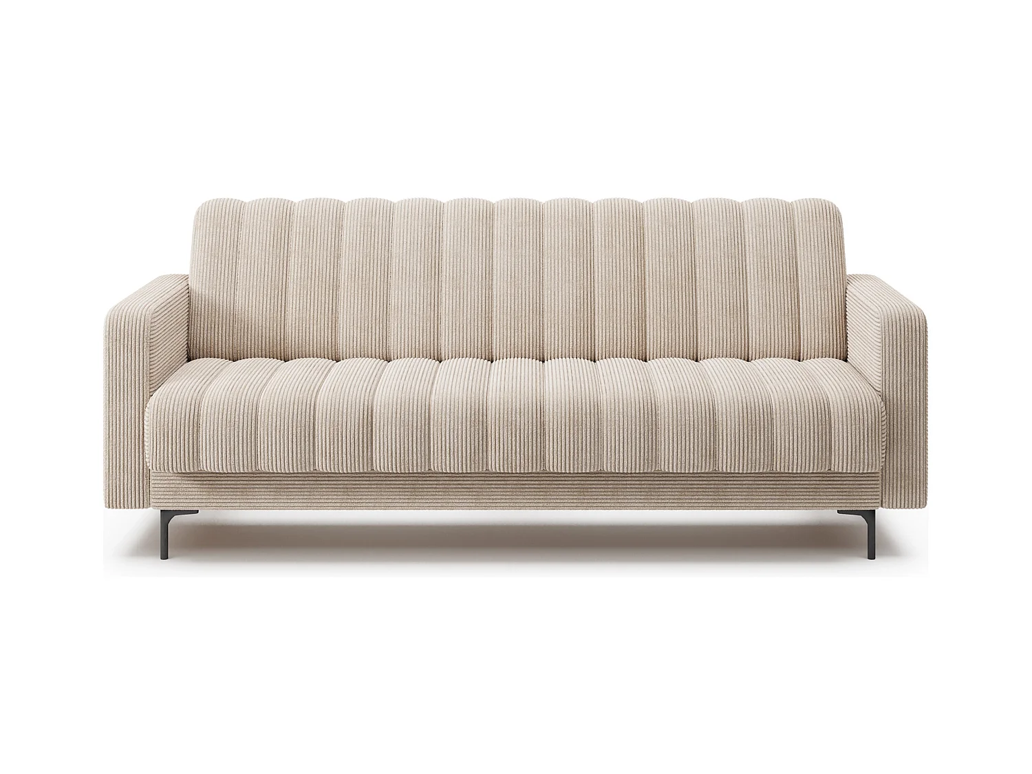 ROMY slaapbank – Modern design met geïntegreerde opbergruimte-Kleur Licht beige