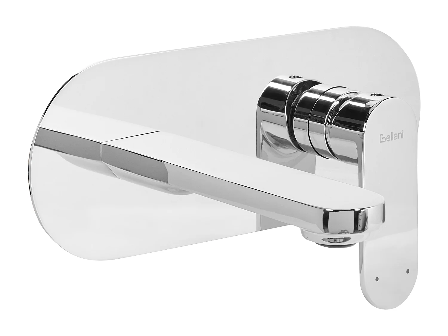 Robinet de lavabo mural CHAPALA Laiton Argenté