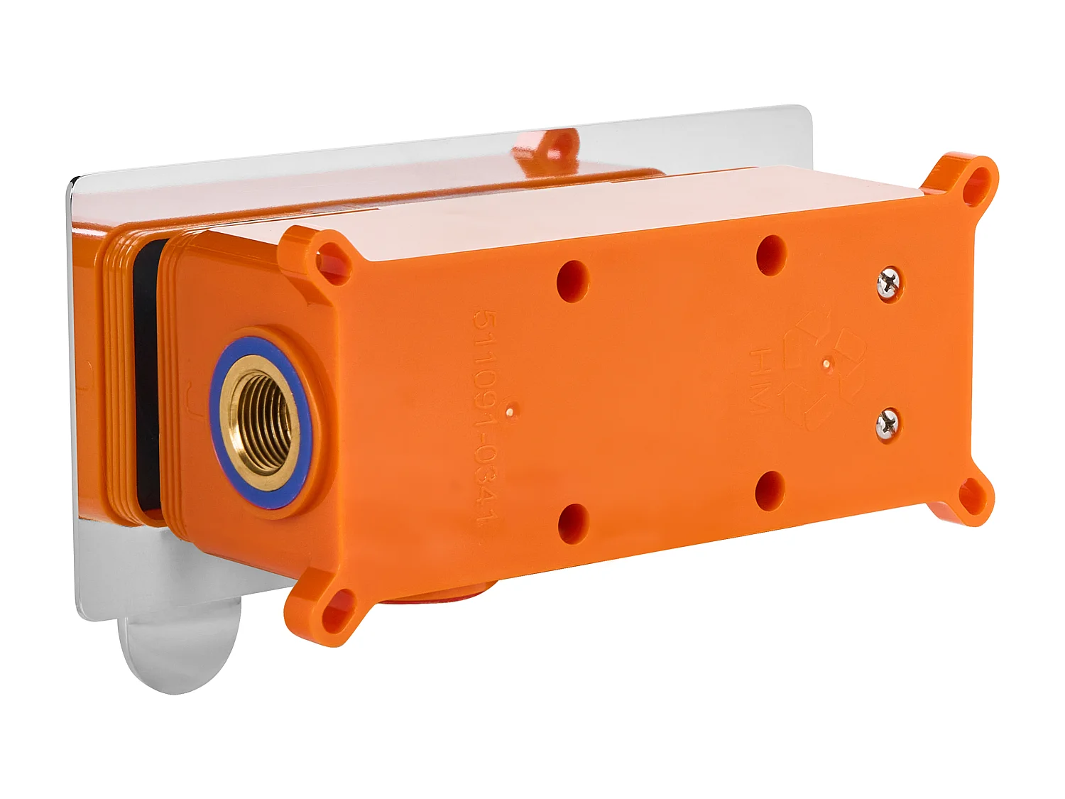 Robinet de lavabo mural CHUNGARA Laiton Argenté