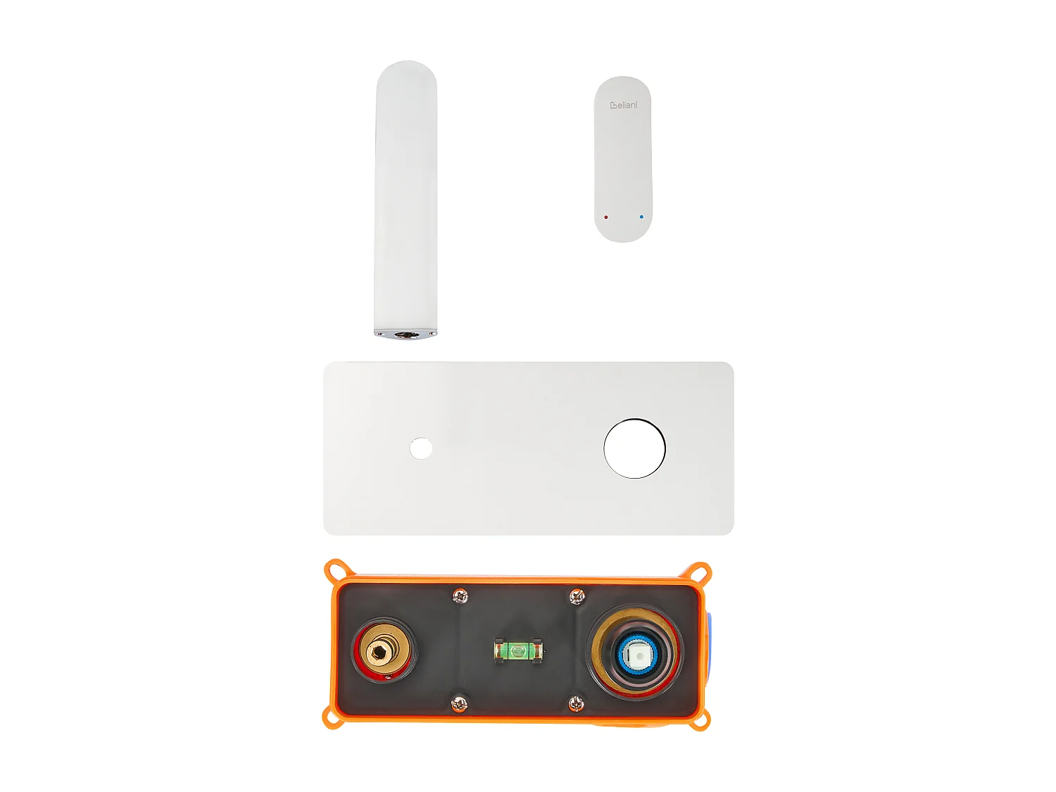 Robinet de lavabo mural CHUNGARA Laiton Argenté