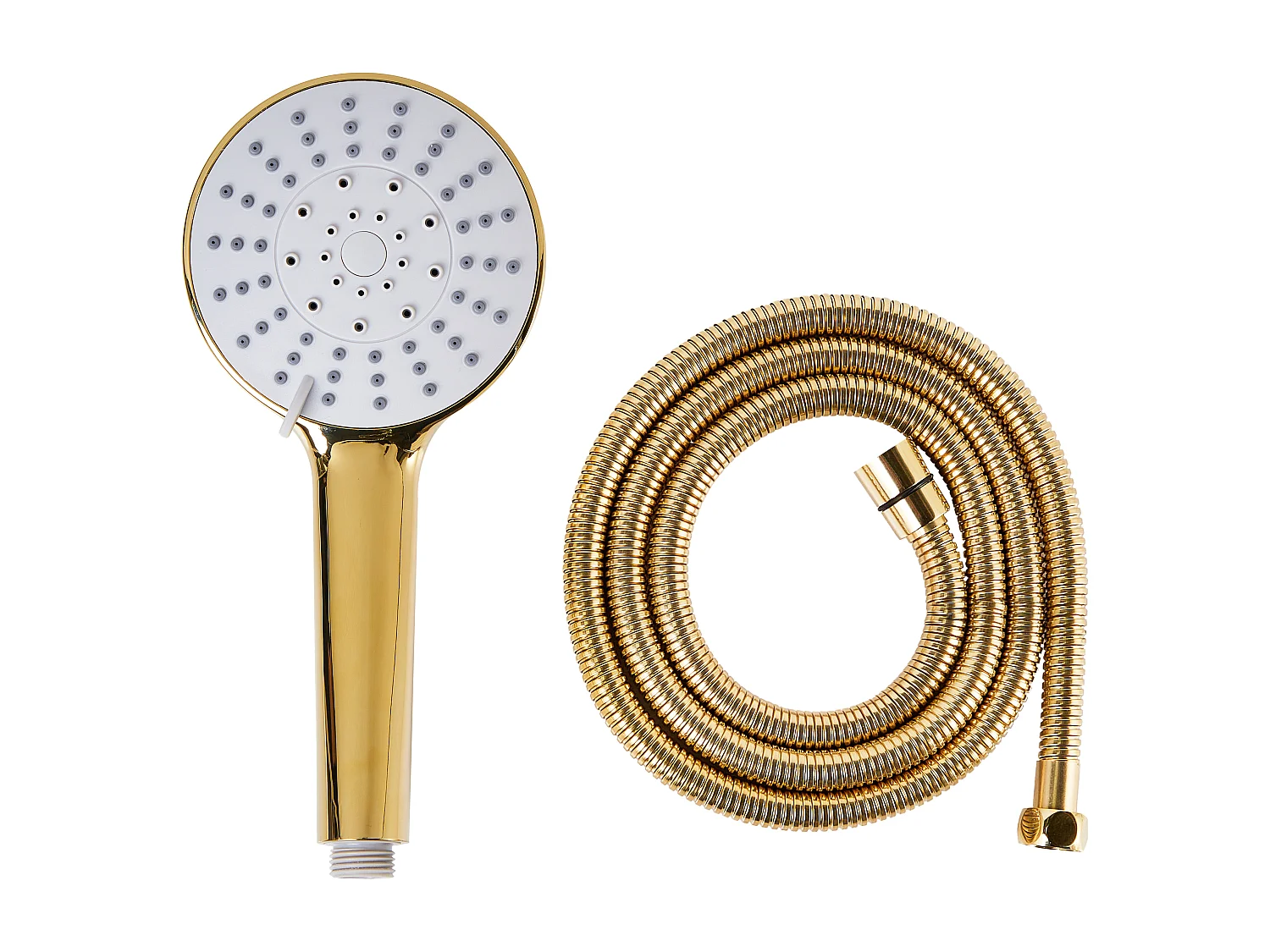 Kit de pommeau de douche avec tuyau flexible UCHIZA 5 modes Doré