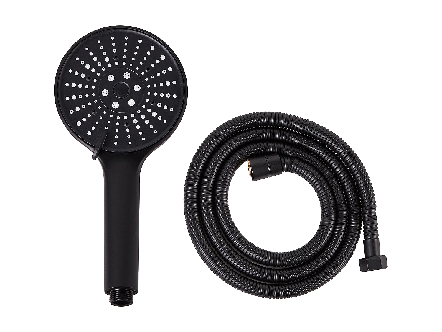 Kit de pommeau de douche avec tuyau flexible MAPIRI 6 modes Noir